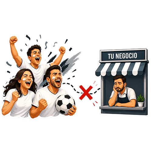 Hinchas vibrando con sus amigos
